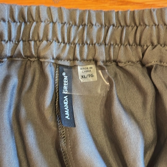 Amanda Green 2-Piece Army Green Utility Jacket & Drawstring Pants Set XL - Picture 13 of 16